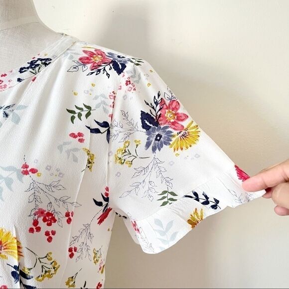 Lucky Brand White Floral Mini summer dress - Picture 3 of 7